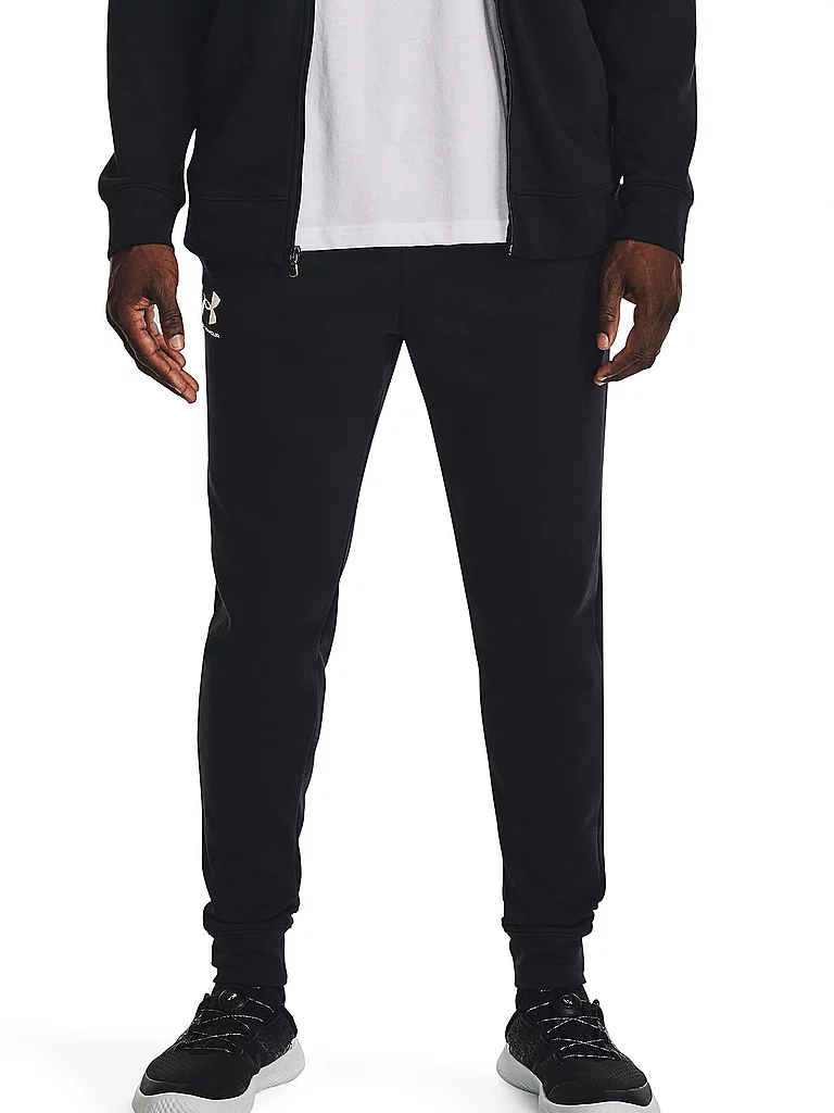 UNDER ARMOUR Herren Jogginghose UA Rival Terry schwarz | S — Bild 3